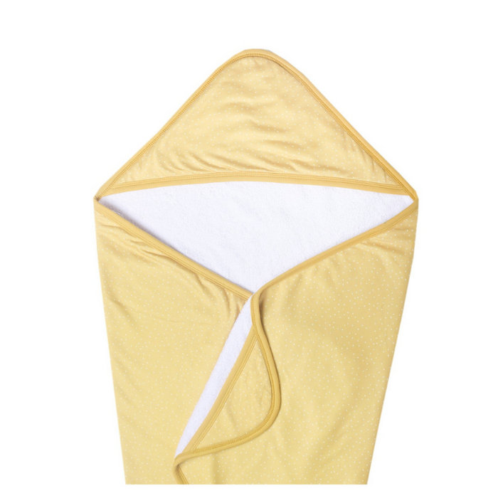 Knit Hooded Towel-Marigold