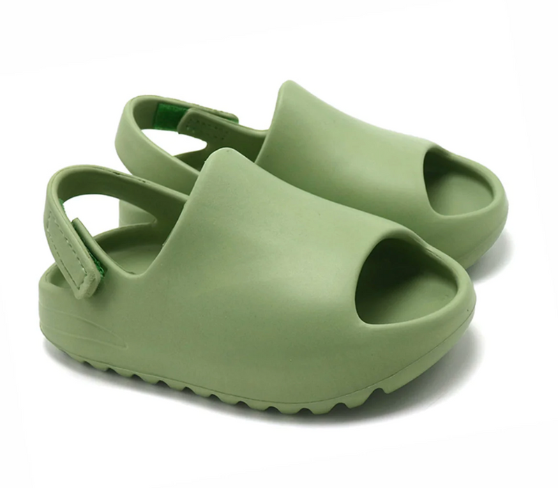 Rubber Platform Sandals - Crocodile