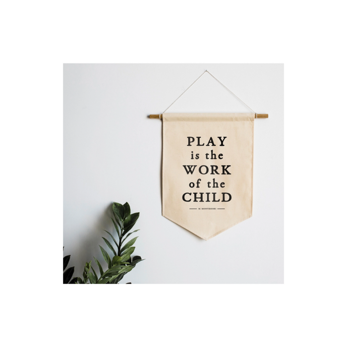 Canvas Bannor-Play is the work of a child