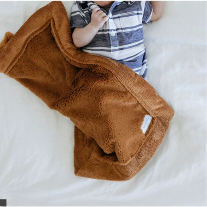 Lush Mini Blanket- Camel
