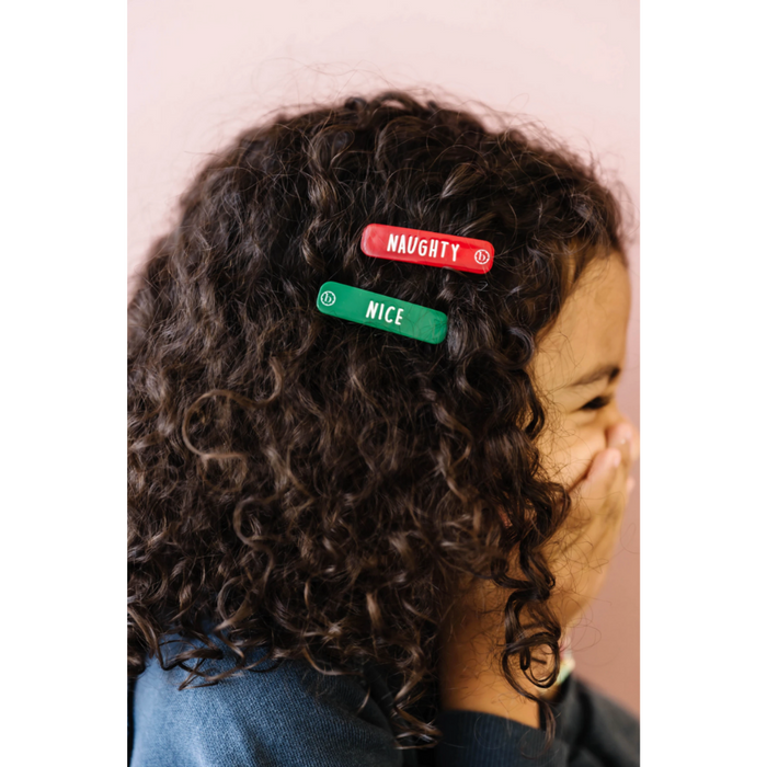2PK Bar Clips- Naughty & Nice