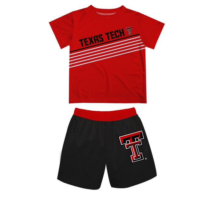 Texas Tech Short Sleeve Tee Shirt + Sort Set (6Y)