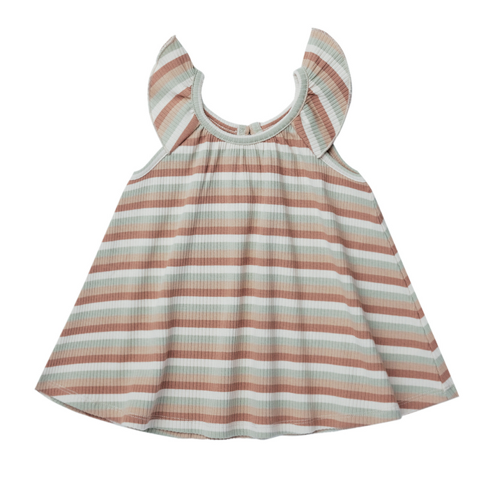 Ruffle Swing Dress | Summer Stripe