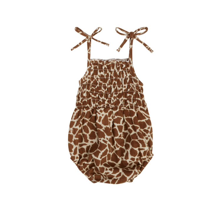 Kaia Romper || Giraffe Spots (18/24M)