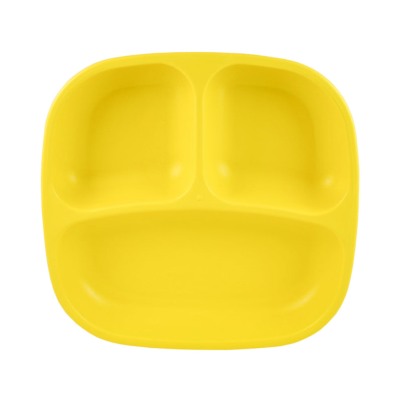 7" Divided Plate - Yellow