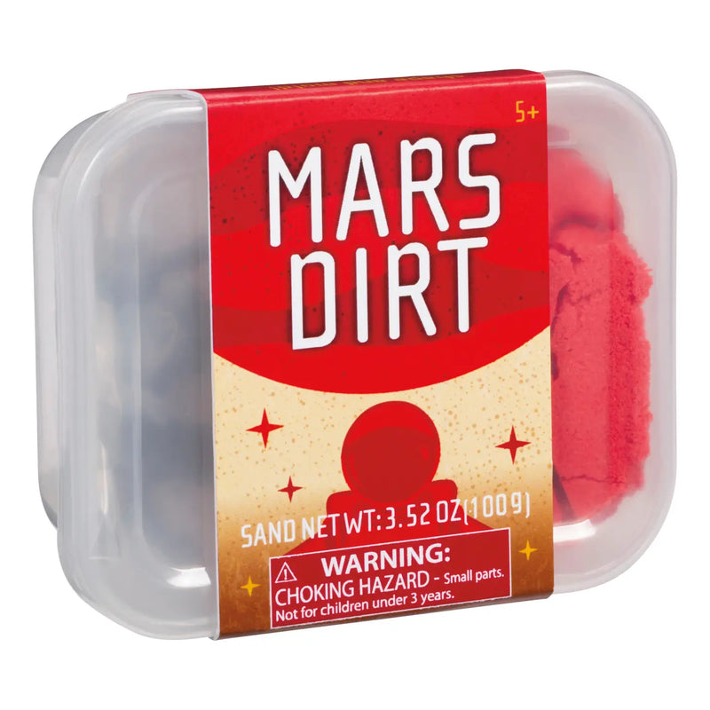 Mars Dirt & Moon Dust Kinetic Sand with Space Figurine